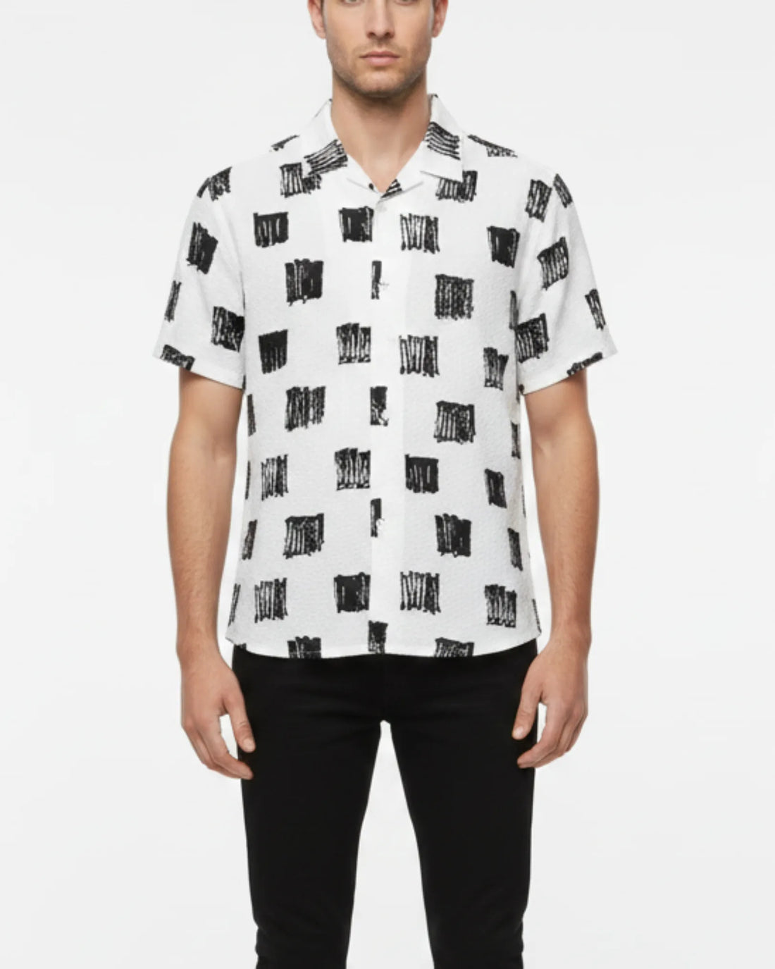 Digital Print Shirt - Black 04