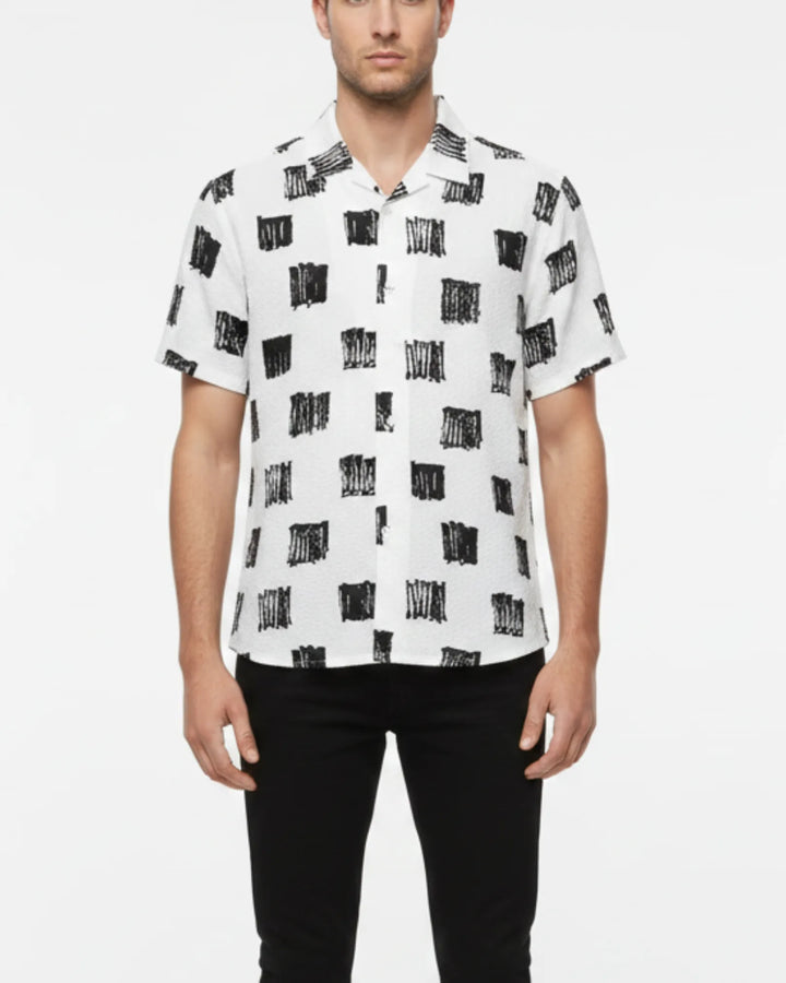 Digital Print Shirt - Black 04