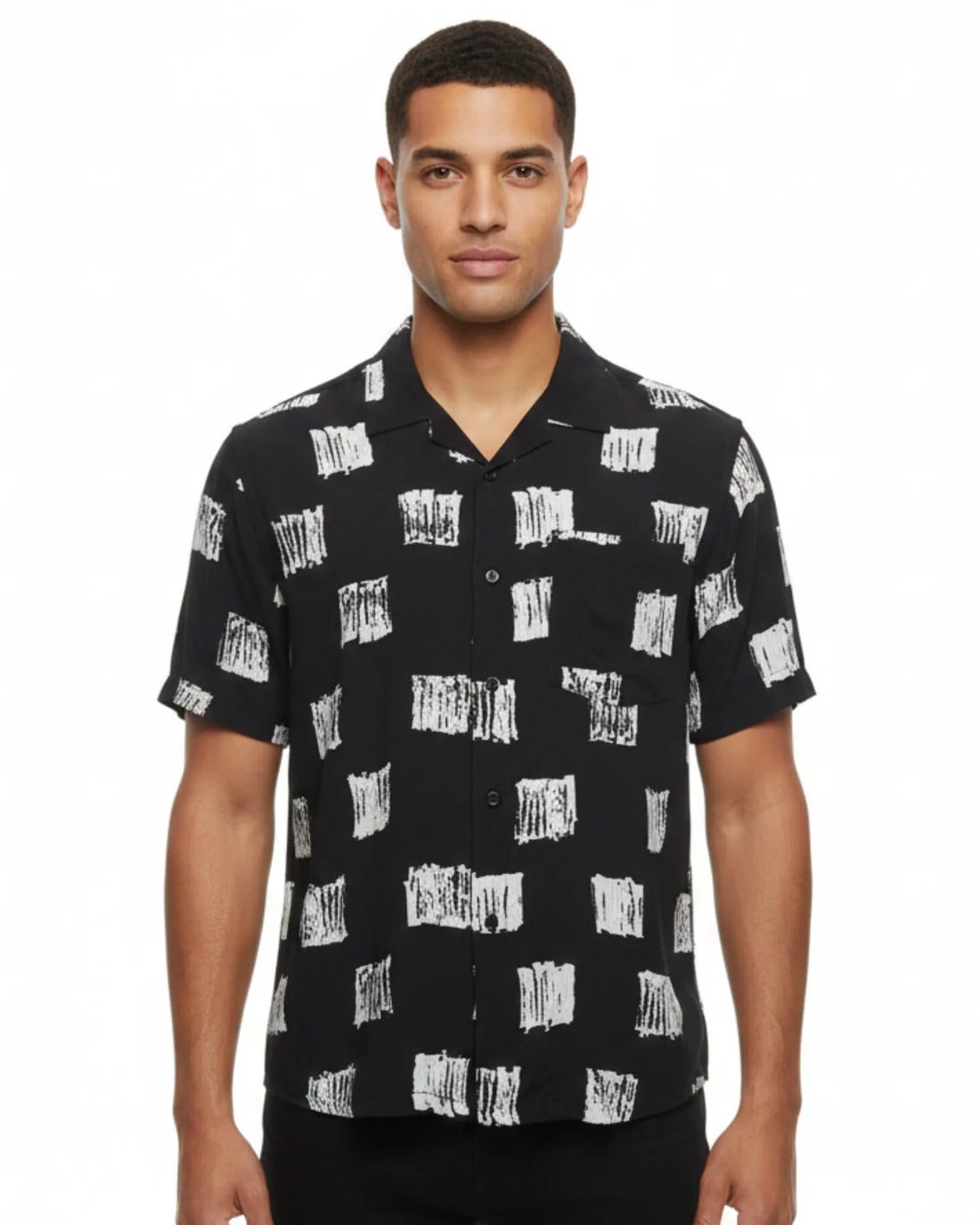 Digital Print Shirt - Black 04