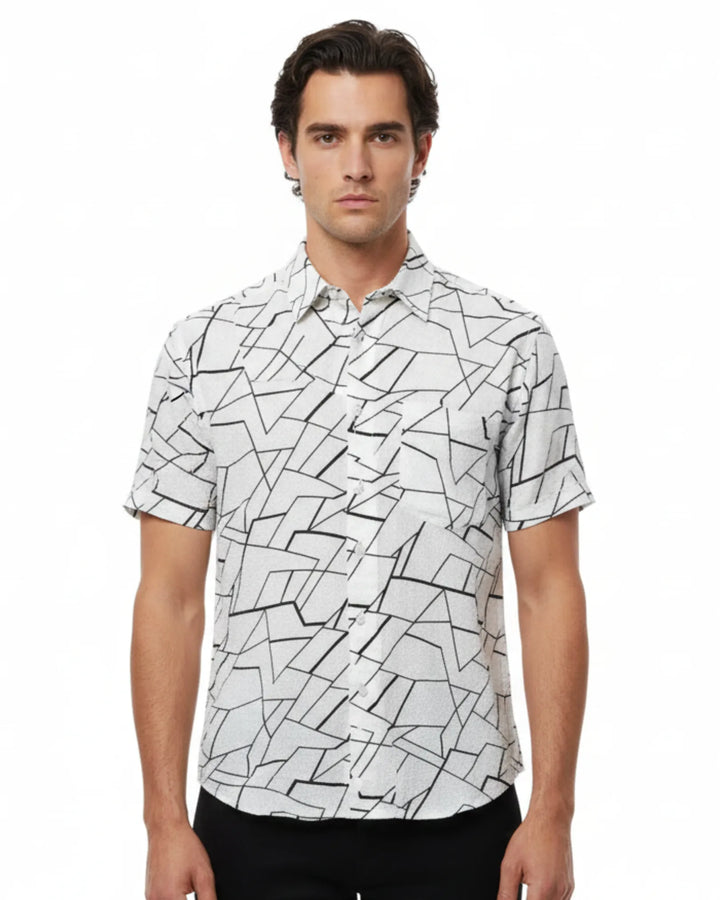 Digital Print Shirt - Black 02