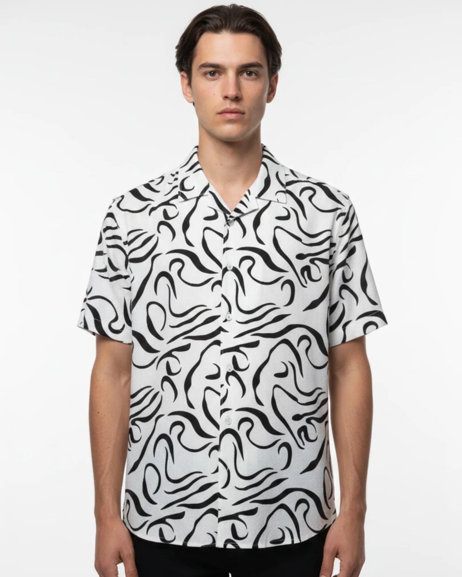 Digital Print Shirt - Black 03