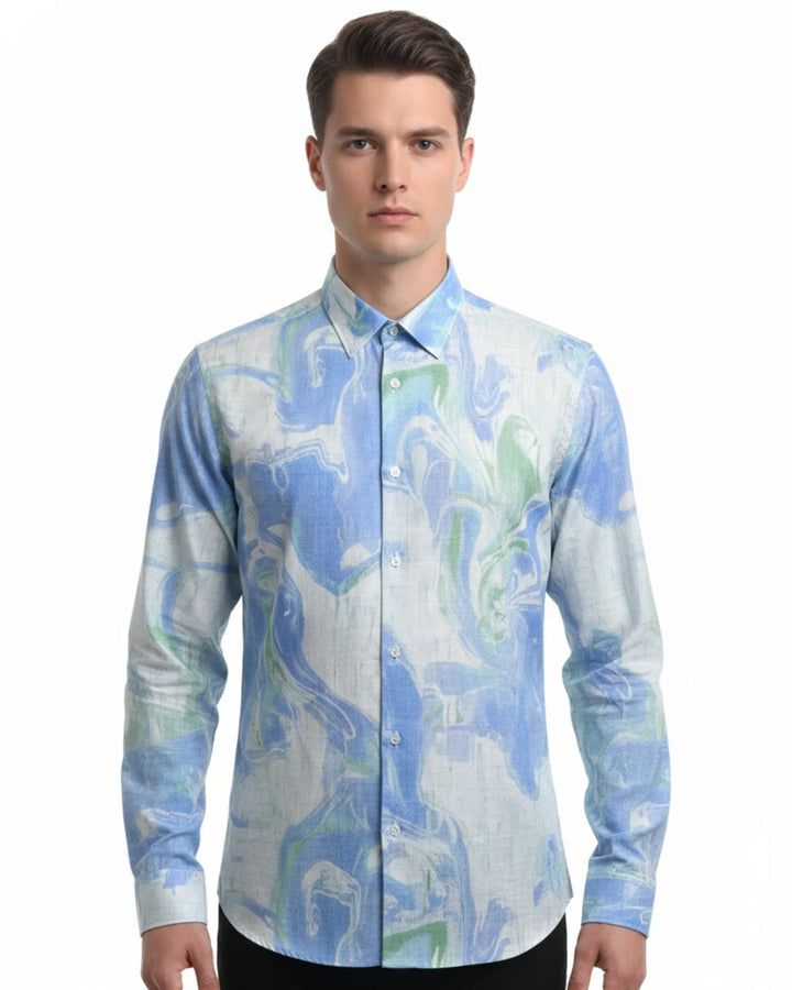 Digital Print Long Sleeve Shirt
