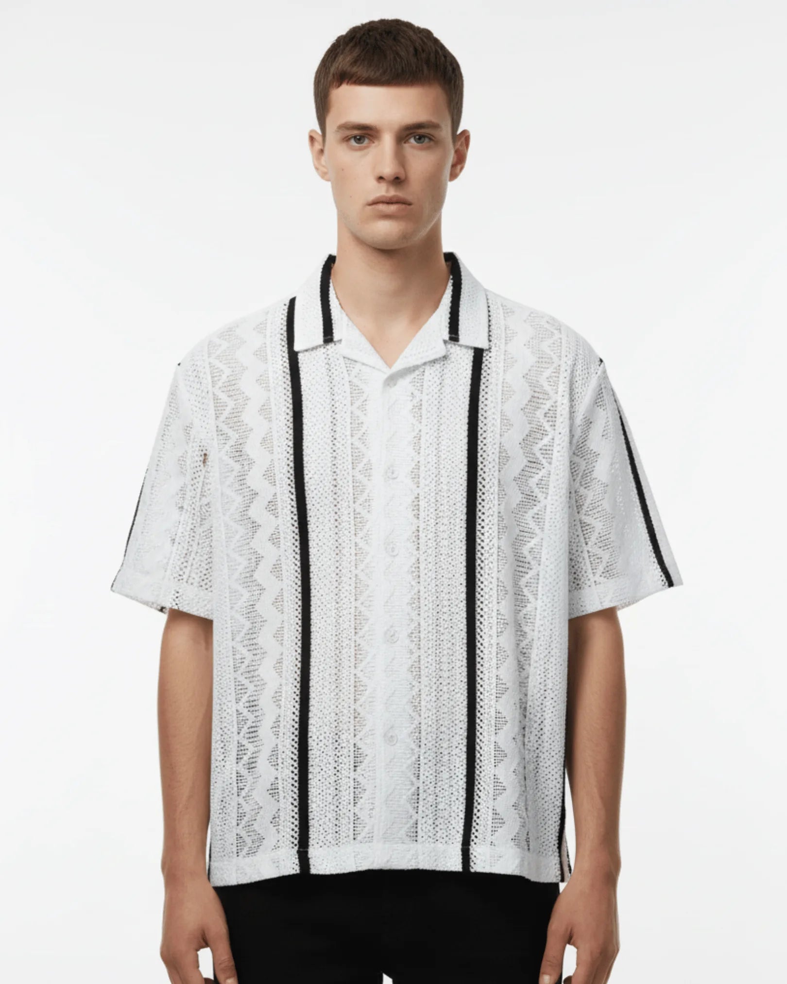 Cuban Collar Knit Shirt