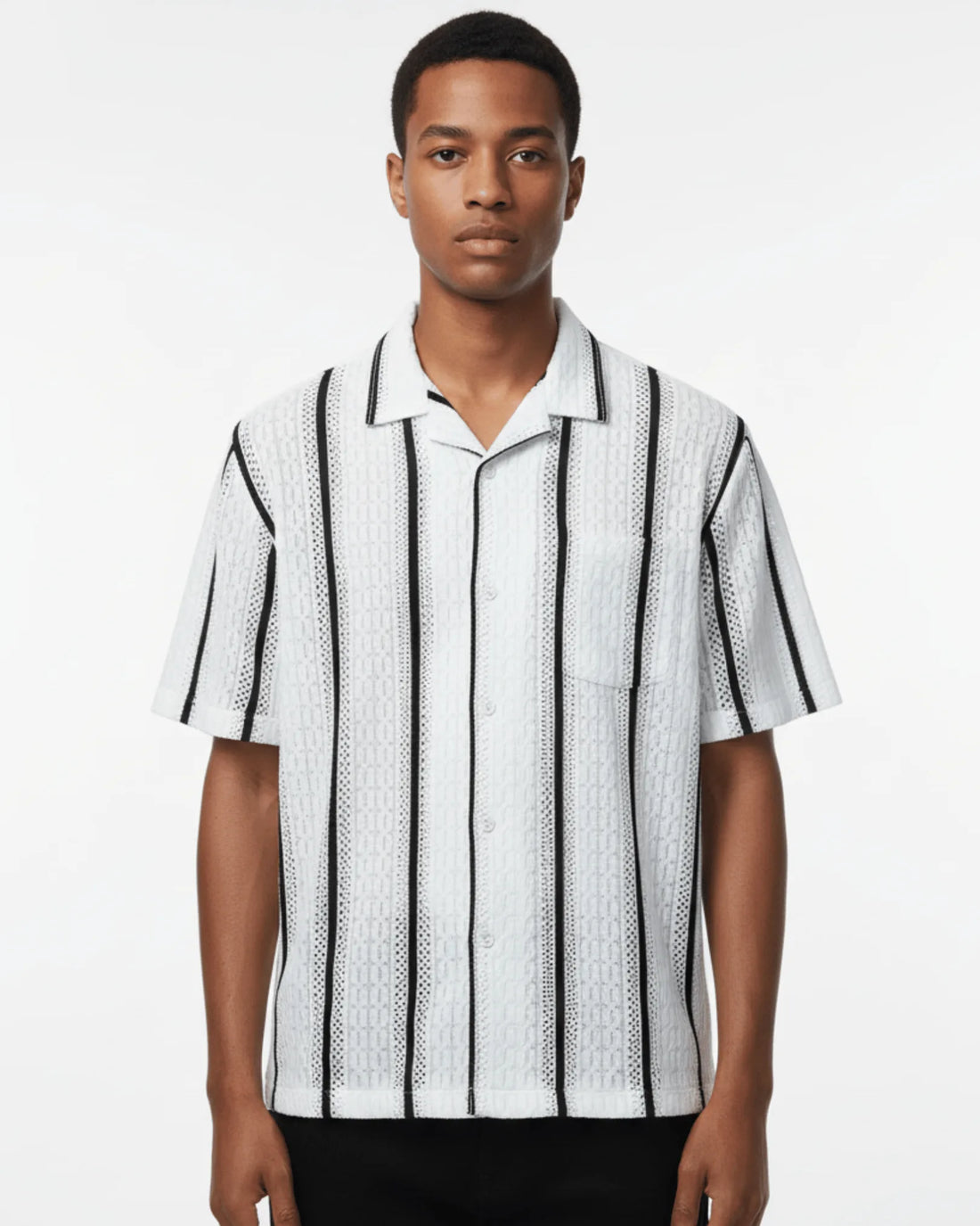 Cuban Collar Knit Shirt