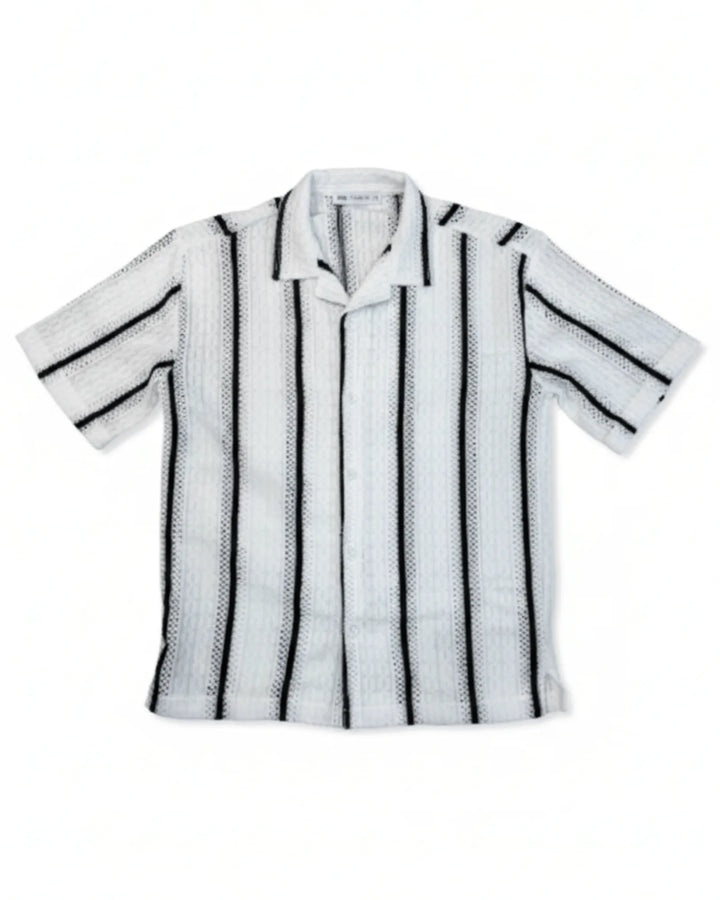 Cuban Collar Knit Shirt
