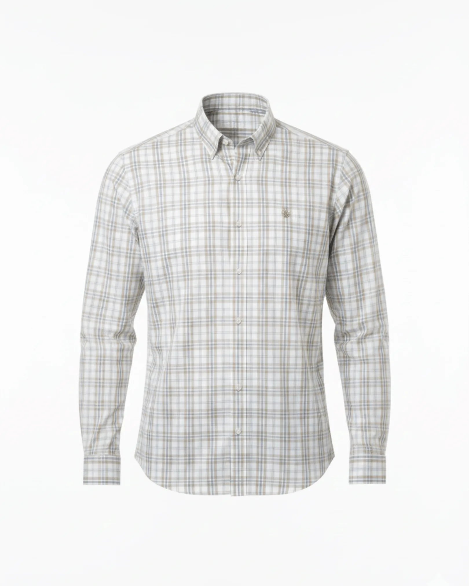 Cotton Check Long Sleeve Shirt
