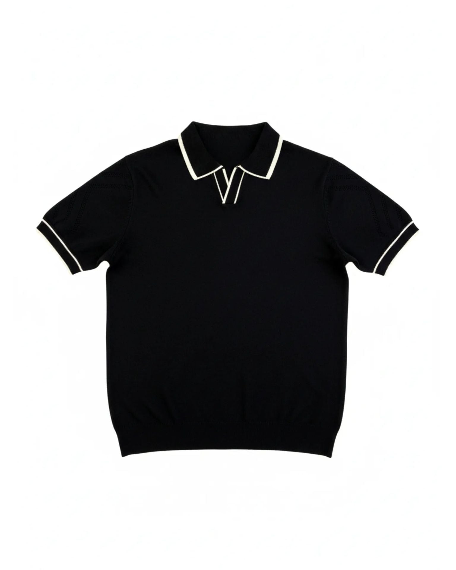 Contrast Trim Knit Polo