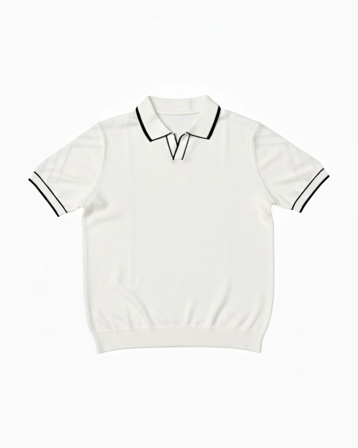 Contrast Trim Knit Polo