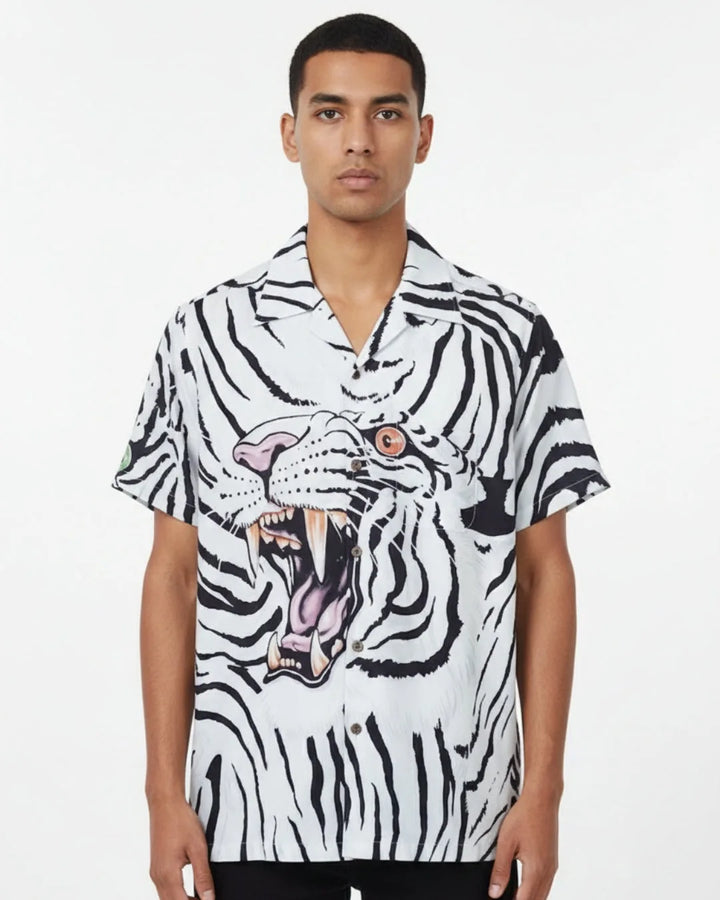 Satin Camp Collar Shirt 136