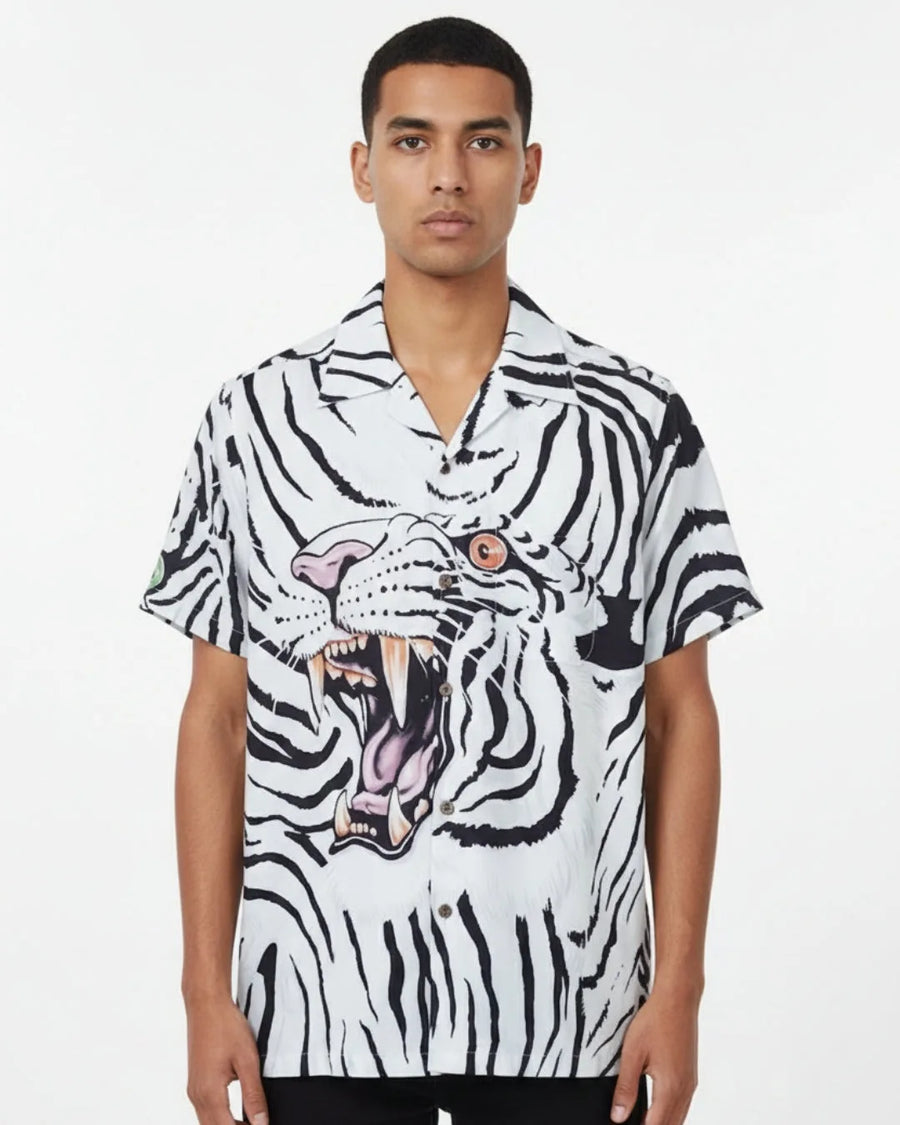 Satin Camp Collar Shirt 136