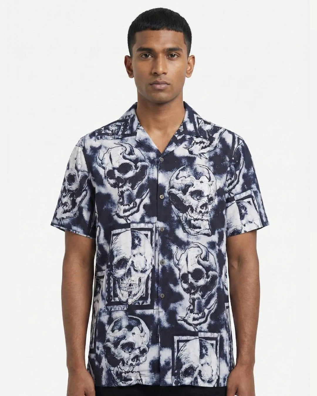 Satin Camp Collar Shirt 133