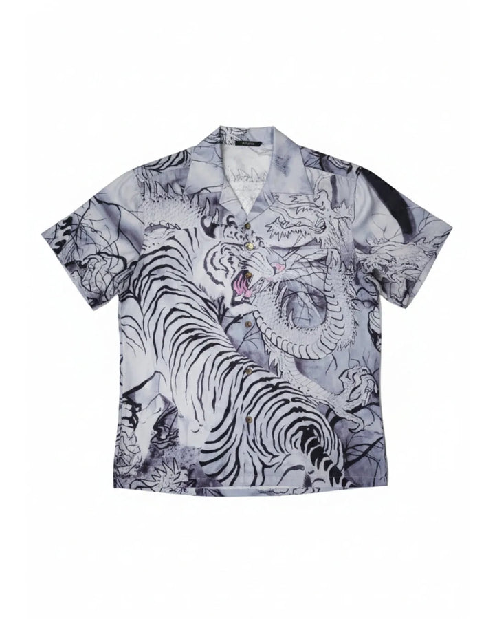 Satin Camp Collar Shirt 140