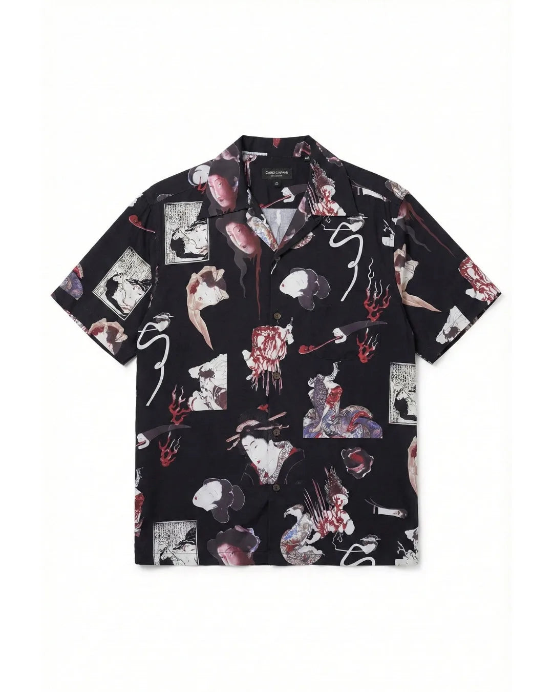 Satin Camp Collar Shirt 112