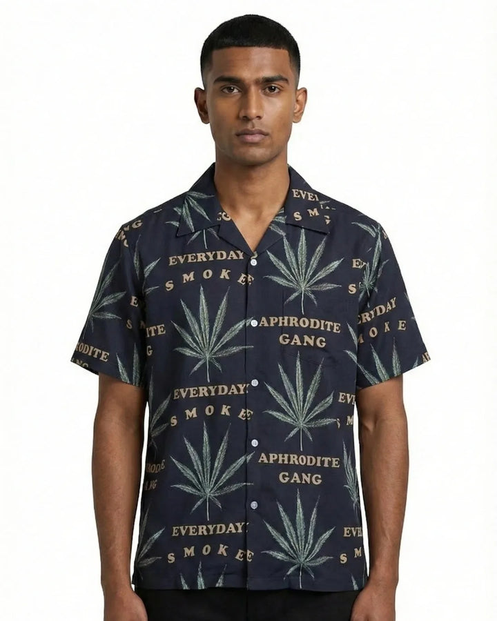 Satin Camp Collar Shirt 189