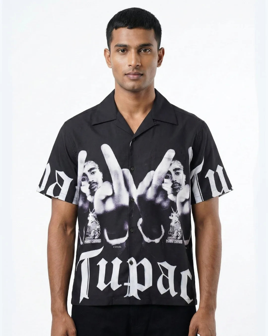 Satin Camp Collar Shirt 172