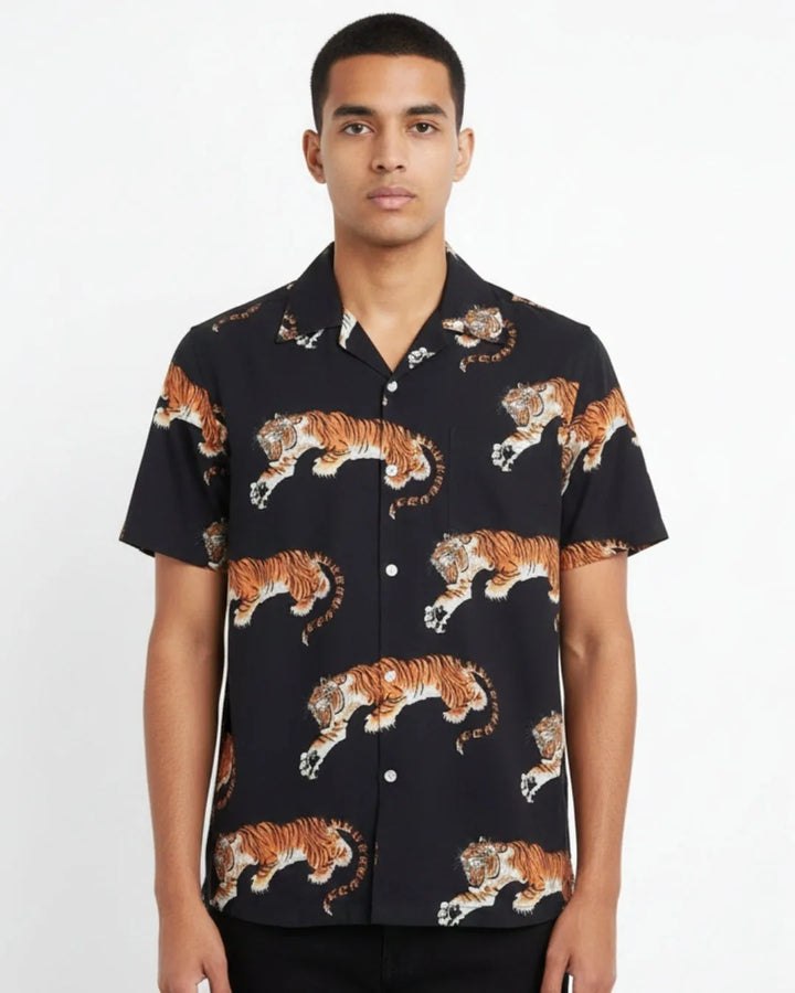 Satin Camp Collar Shirt 118