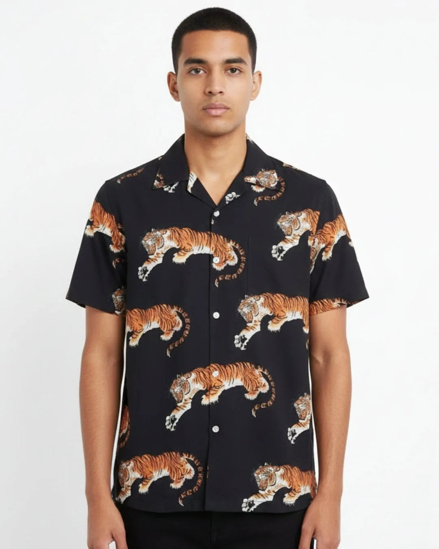 Satin Camp Collar Shirt 118