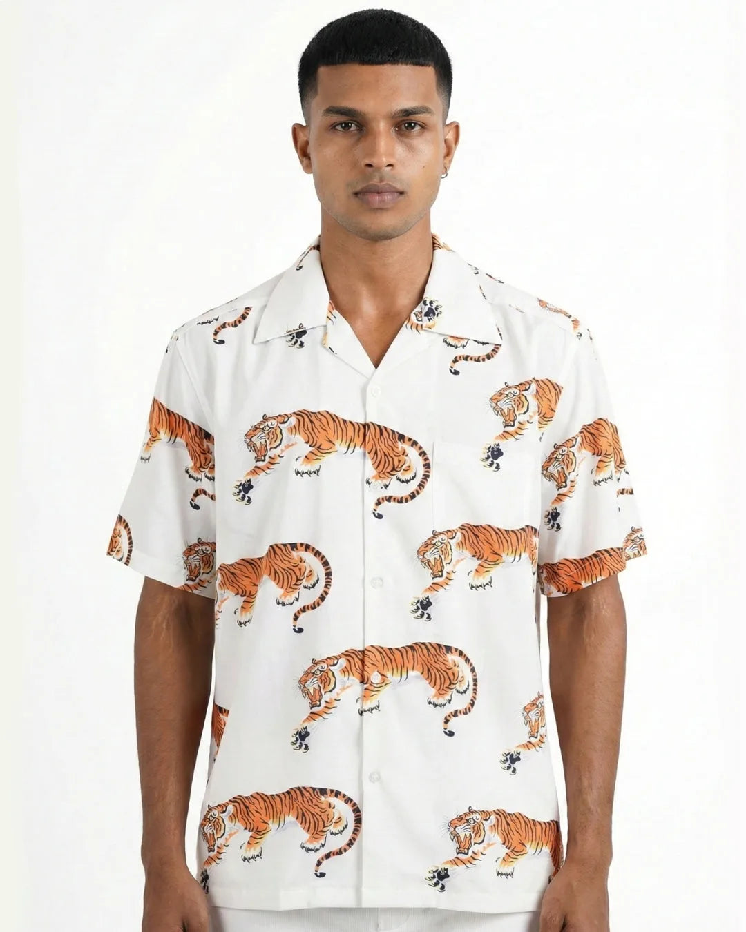 Satin Camp Collar Shirt 118