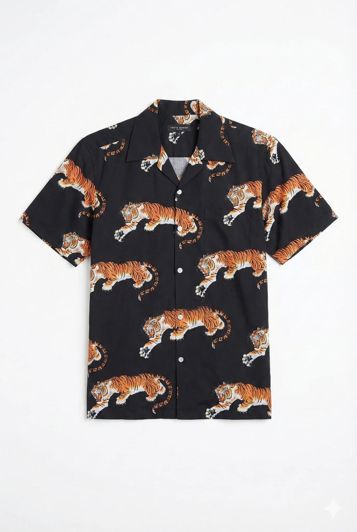 Satin Camp Collar Shirt 118
