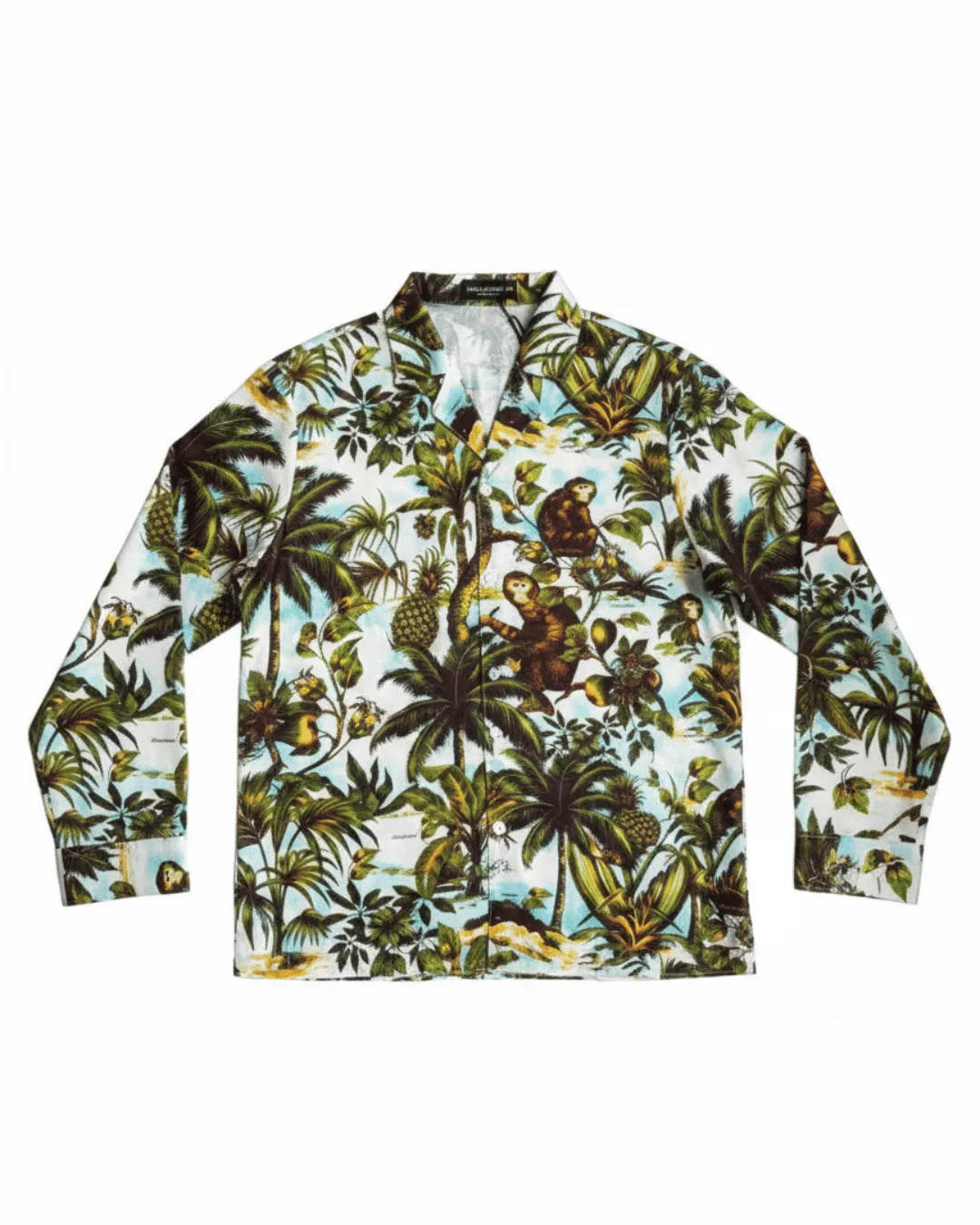 Printed Long Sleeve Shirt - Green