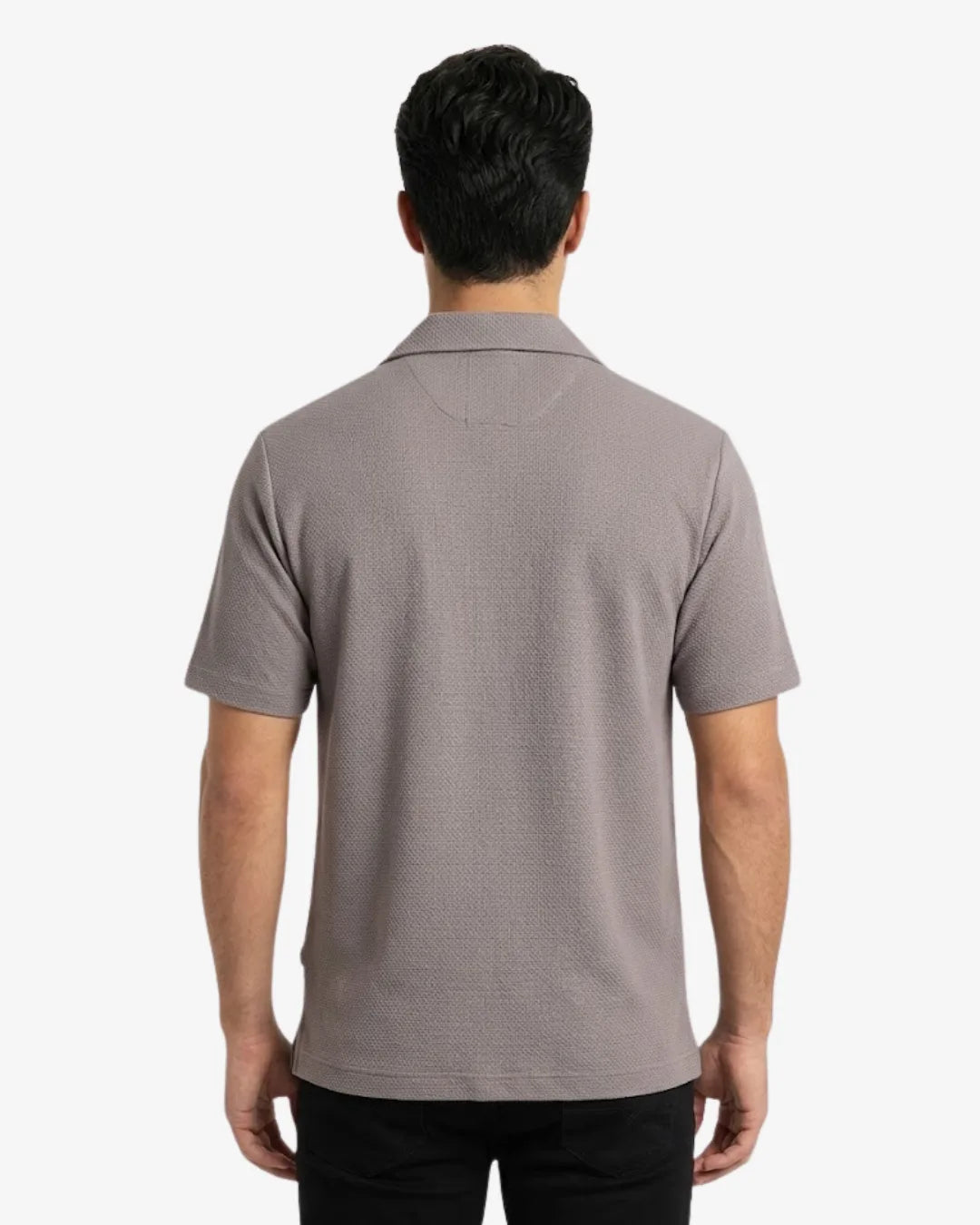 Cuban Collar Short Sleeve Shirt