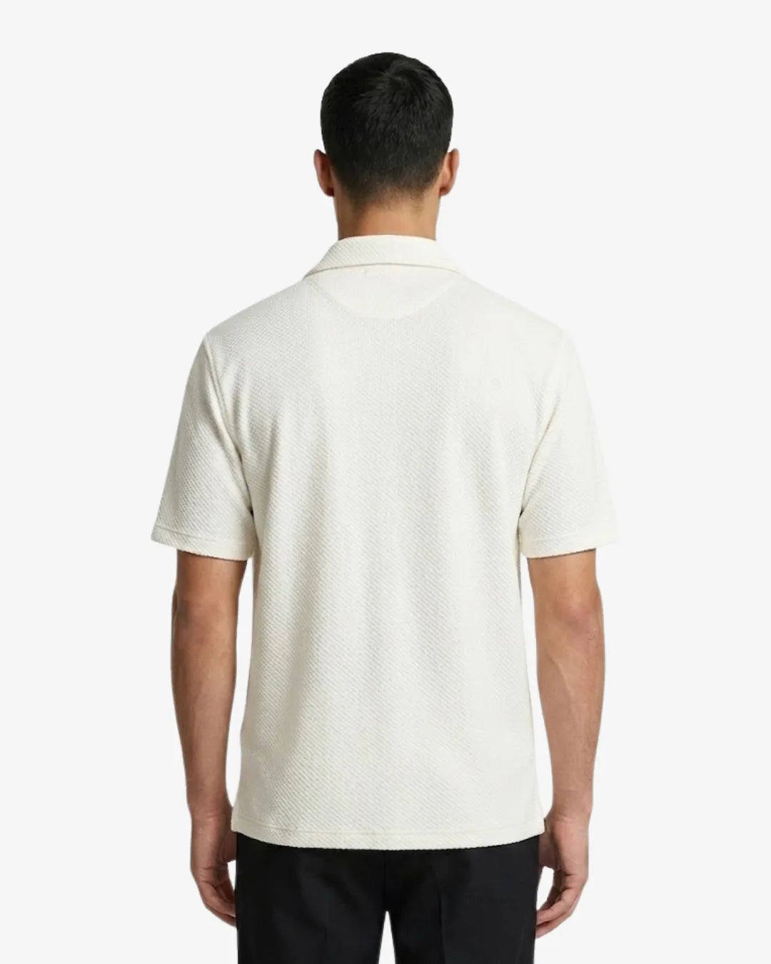 Cuban Collar Short Sleeve Shirt