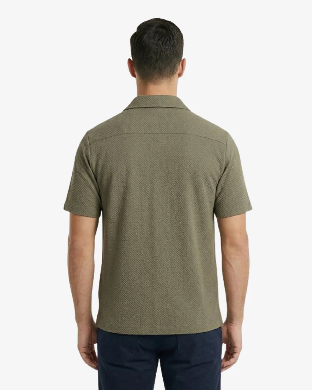 Cuban Collar Short Sleeve Shirt