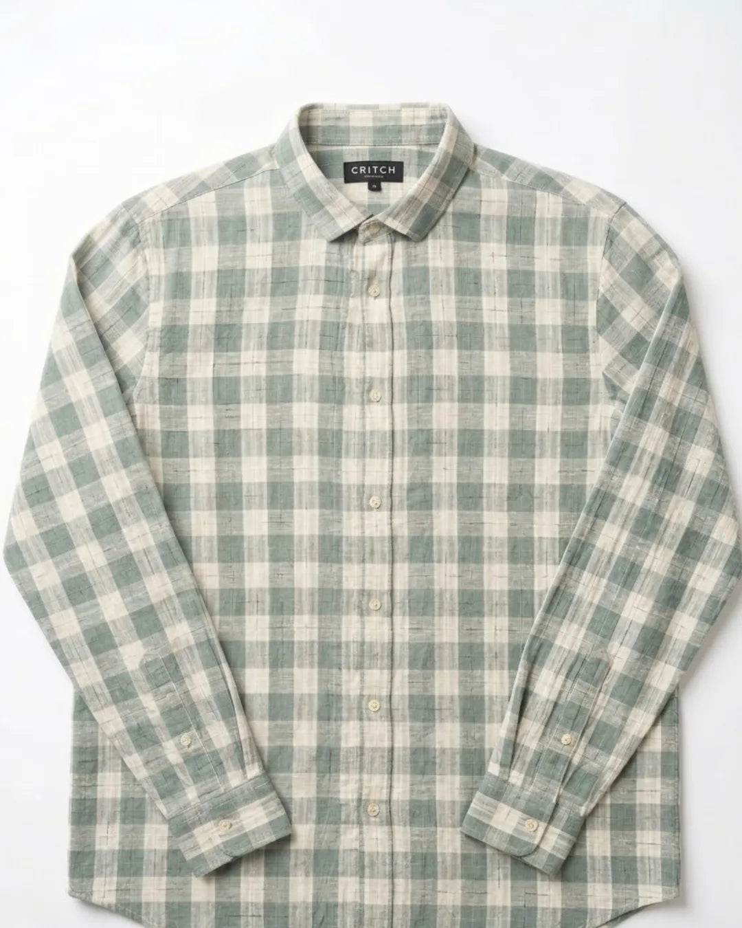 Cotton Check Long Sleeve Shirt