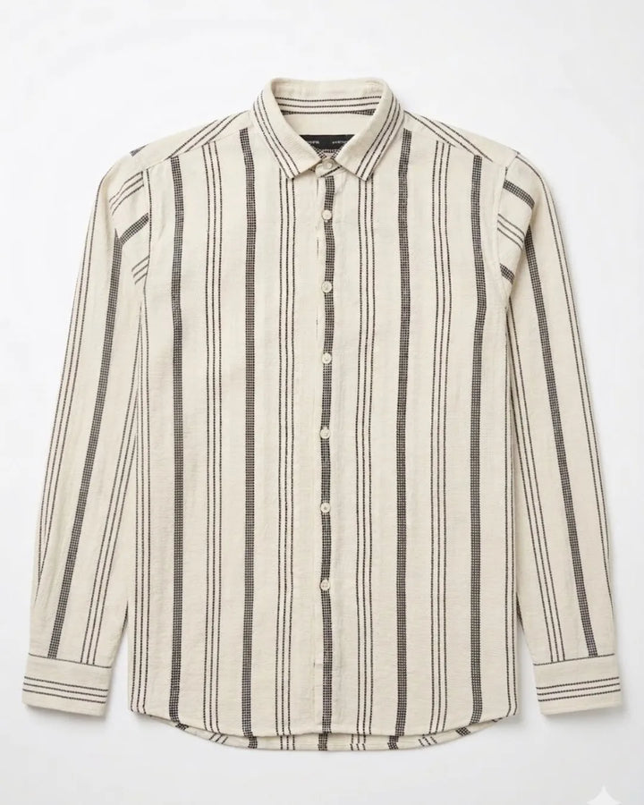 Dobby Stripe Long Sleeve Shirt
