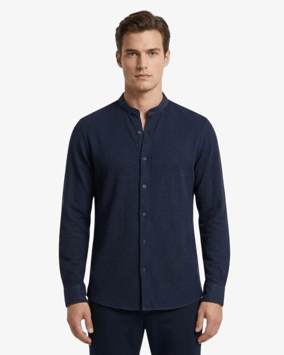 Linen Blend Long Sleeve Shirt