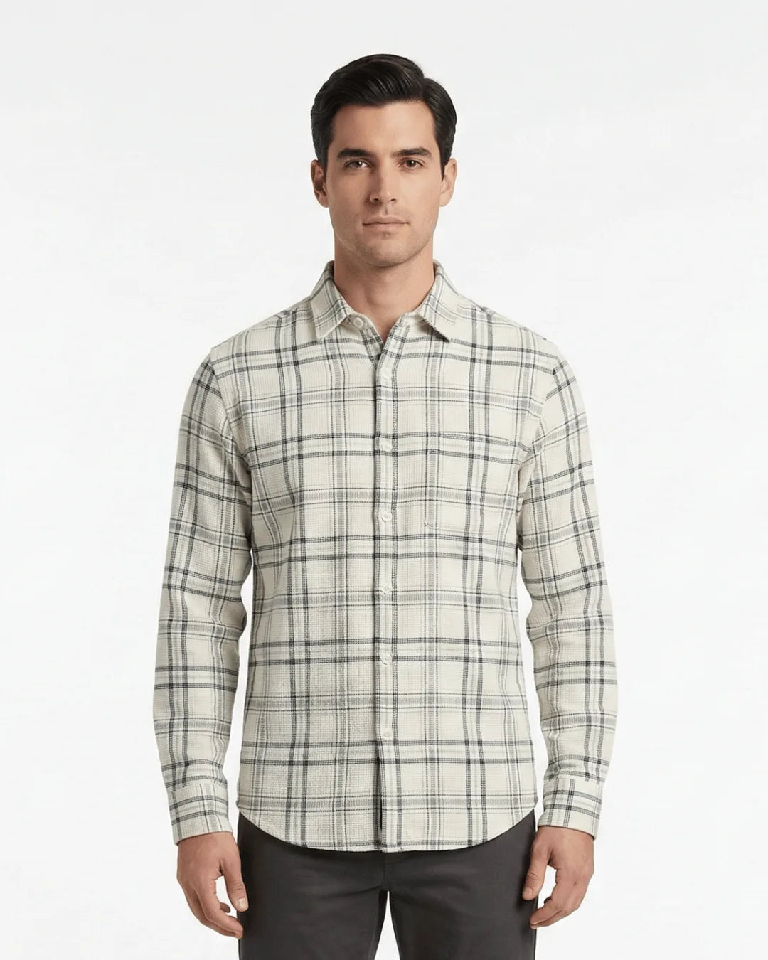 Dobby Check Long Sleeve Shirt