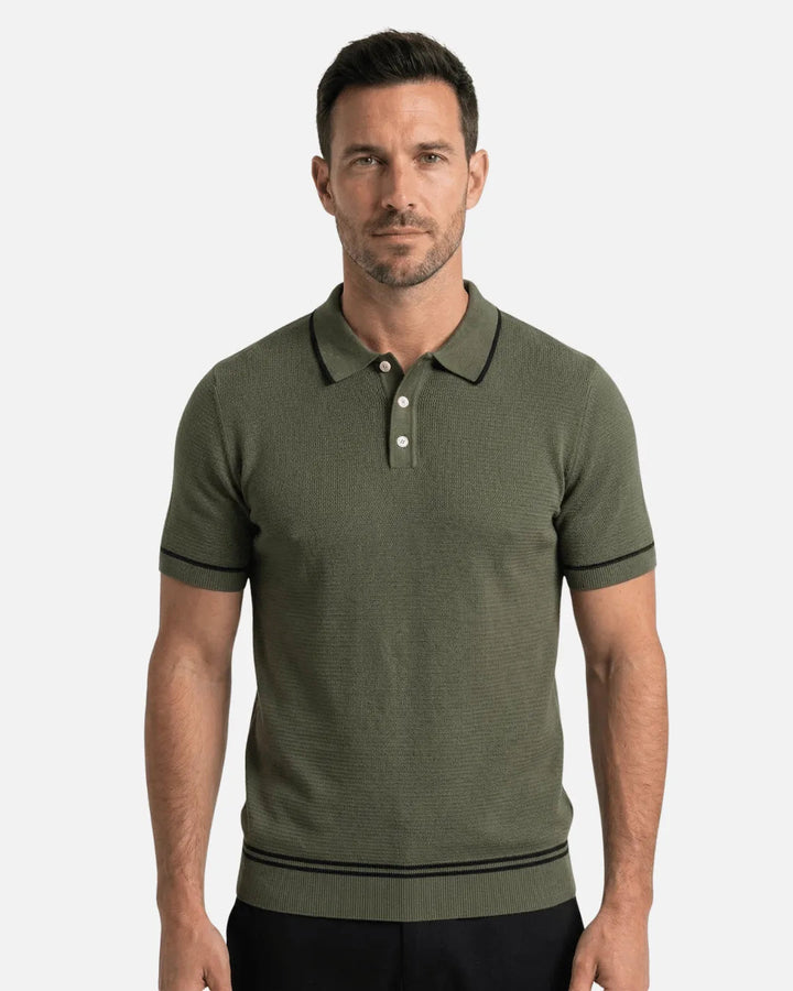 Knit Polo - White