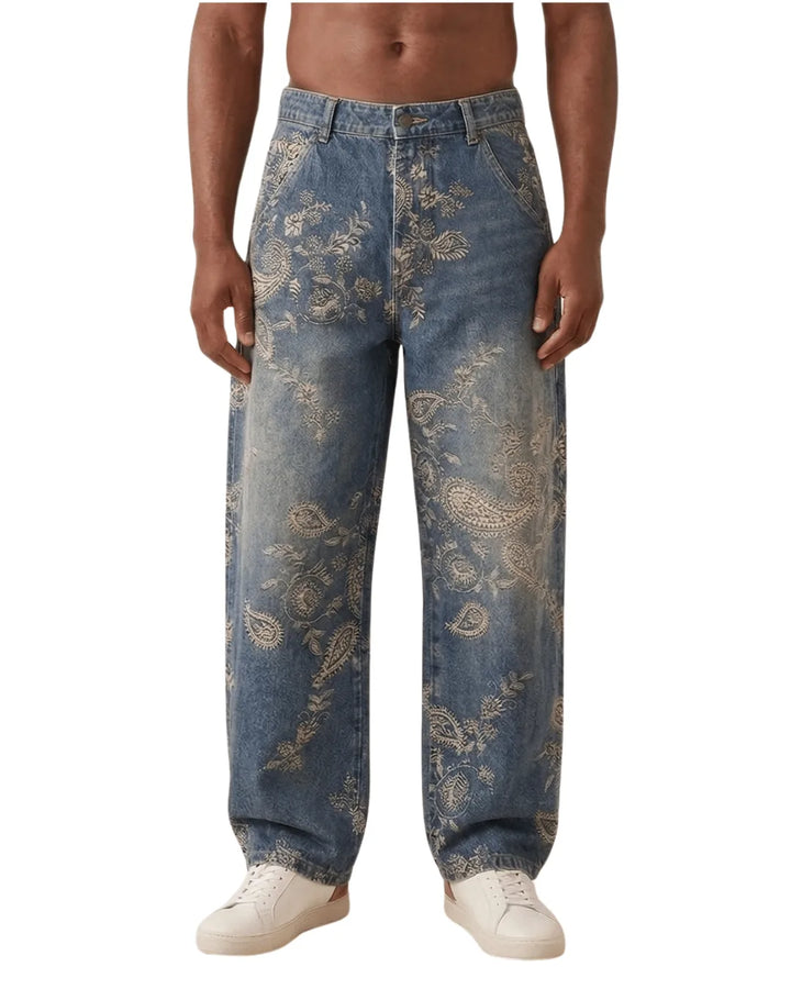Embroided Baggy Denim 26504