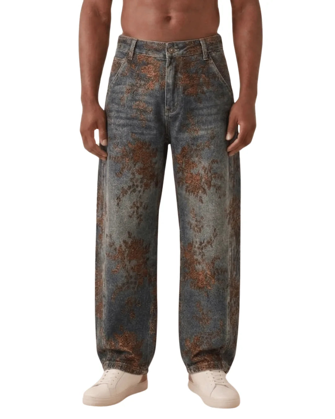 Embroided Baggy Denim 26308