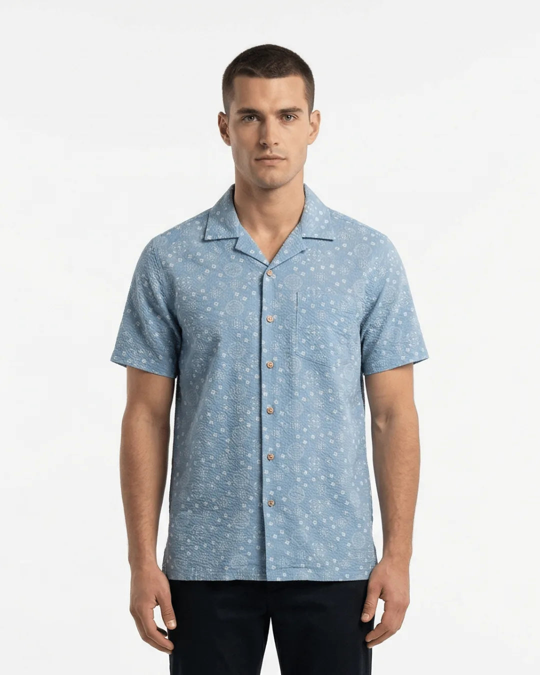 Floral Print Short Sleeve Shirt