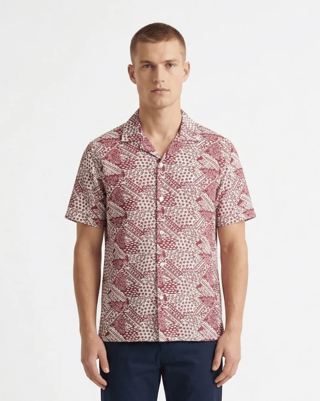 Floral Print Short Sleeve Shirt