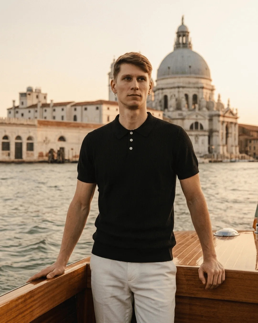 Knit Polo - Black