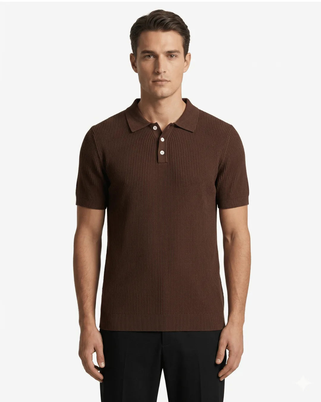 Knit Polo - Black