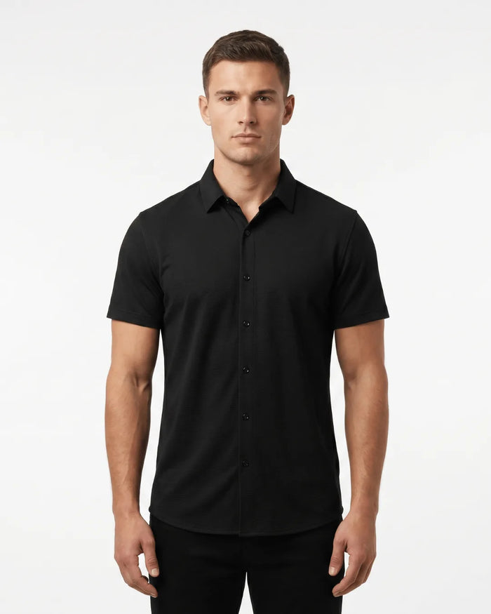 Satin Short Sleeve Shirt