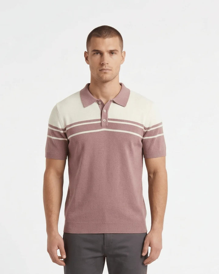Slim Knit Polo - Black