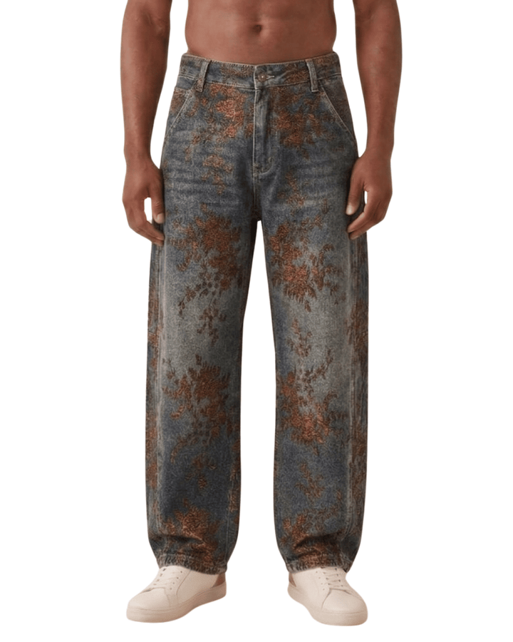 Embroided Baggy Denim 26308