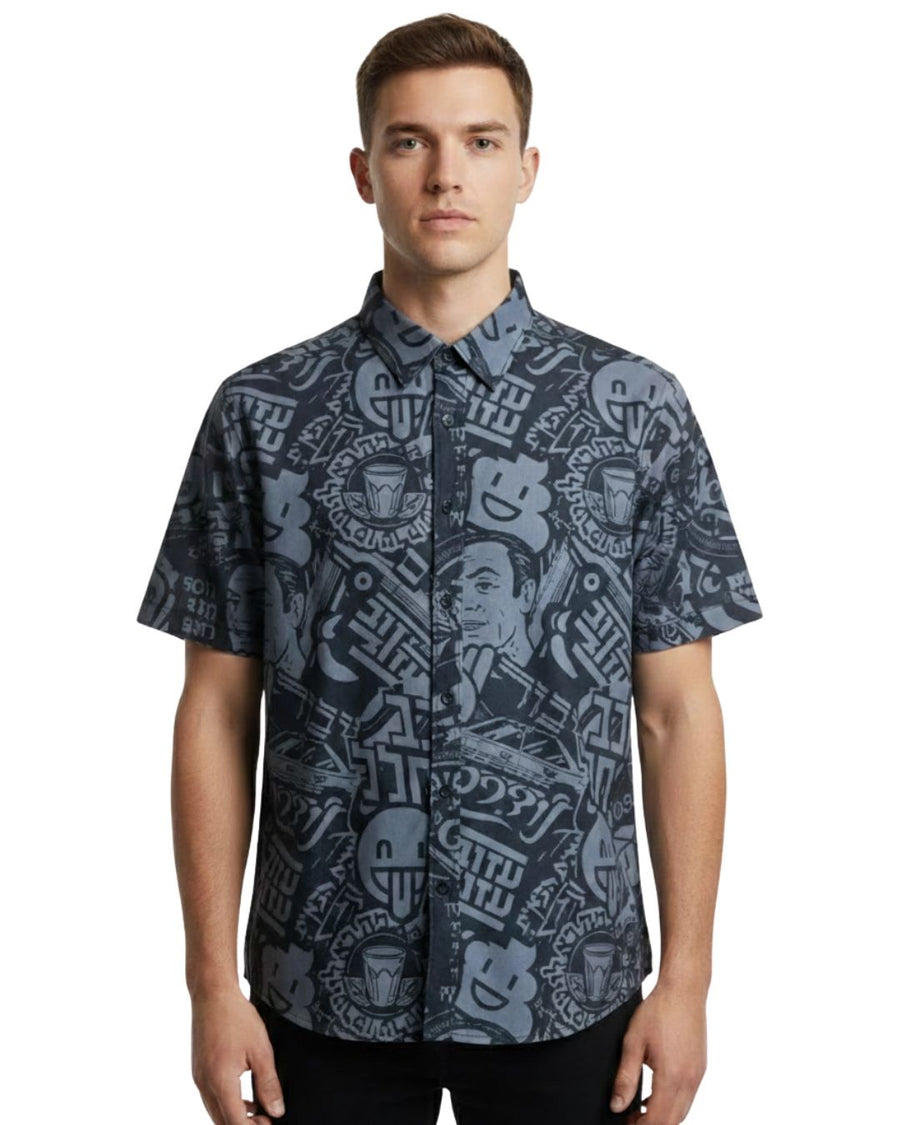 Stalio Print Shirt - Grey