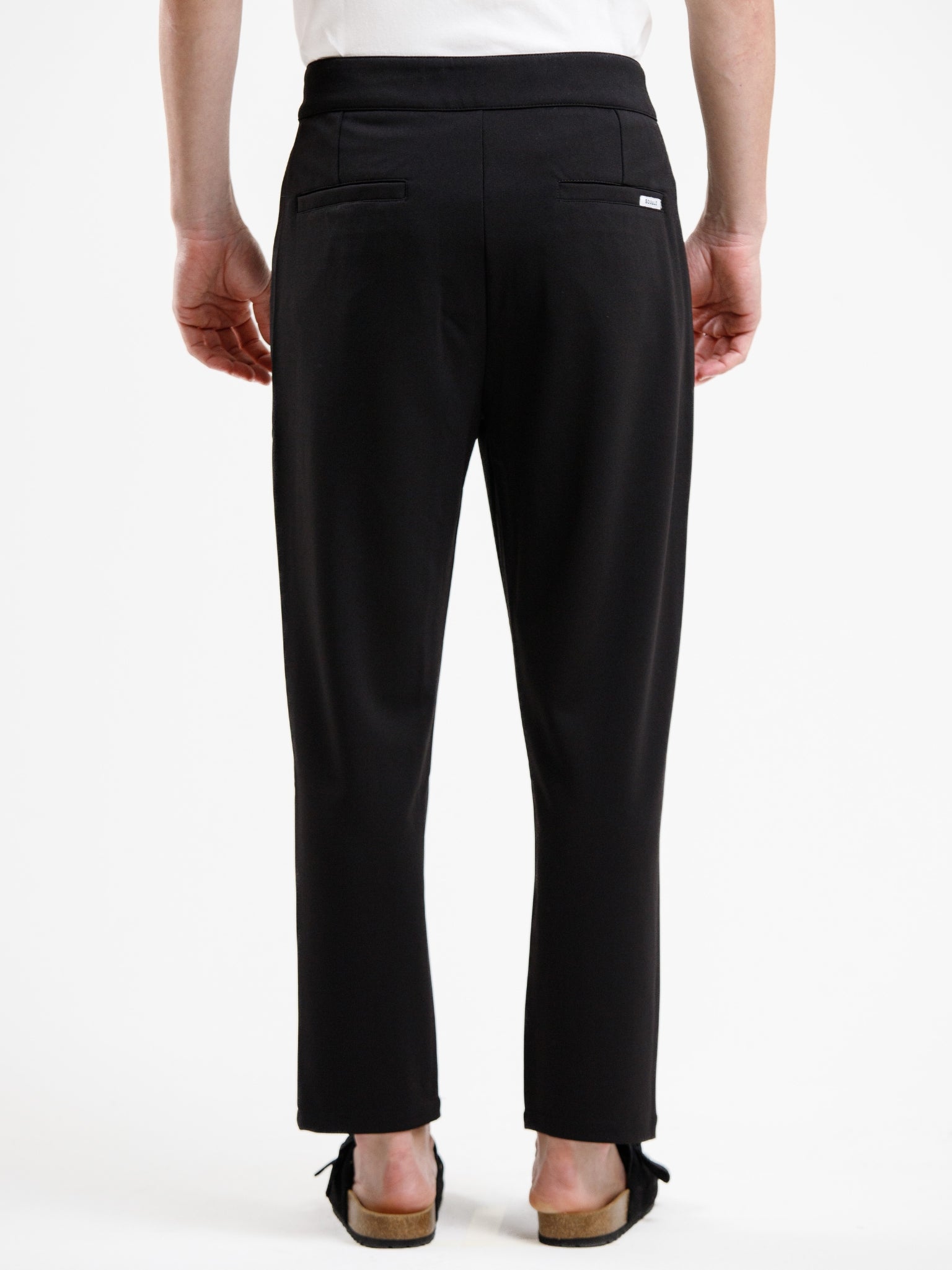Mid Waist stretch pant - Black
