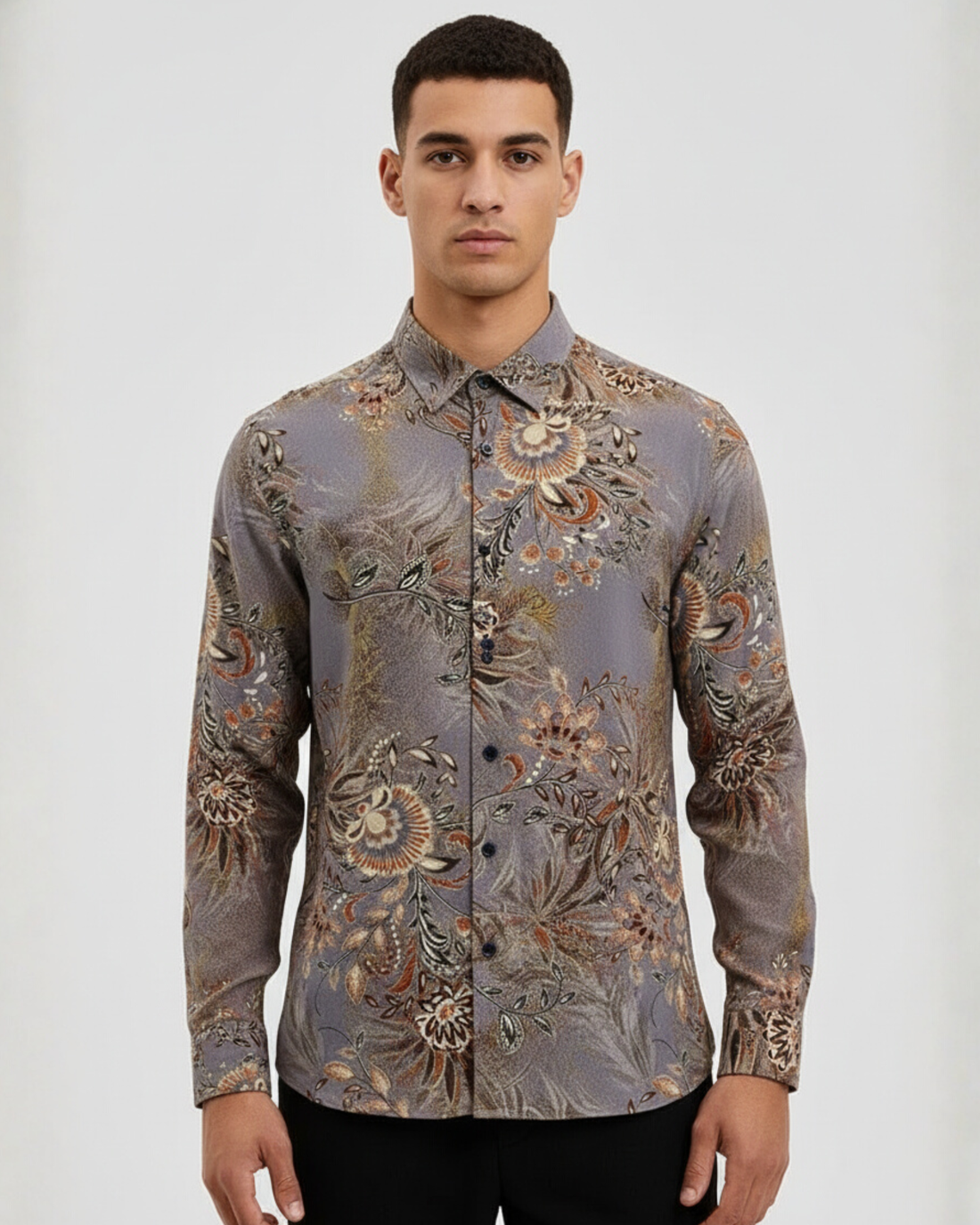 FLORAL SLIM FIT SHIRTS