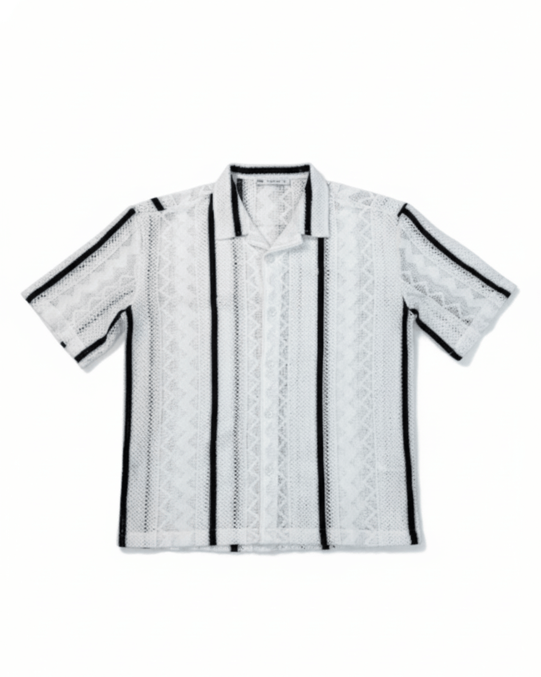 CUBAN COLLAR KNITTED SS SHIRT