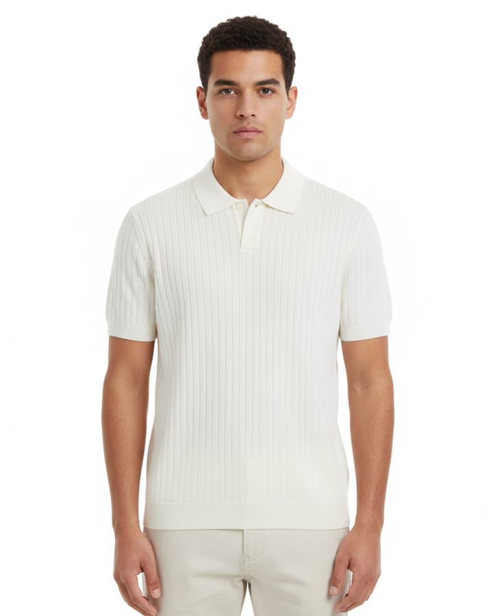 SQUALO RIBBED KNIT POLO K60