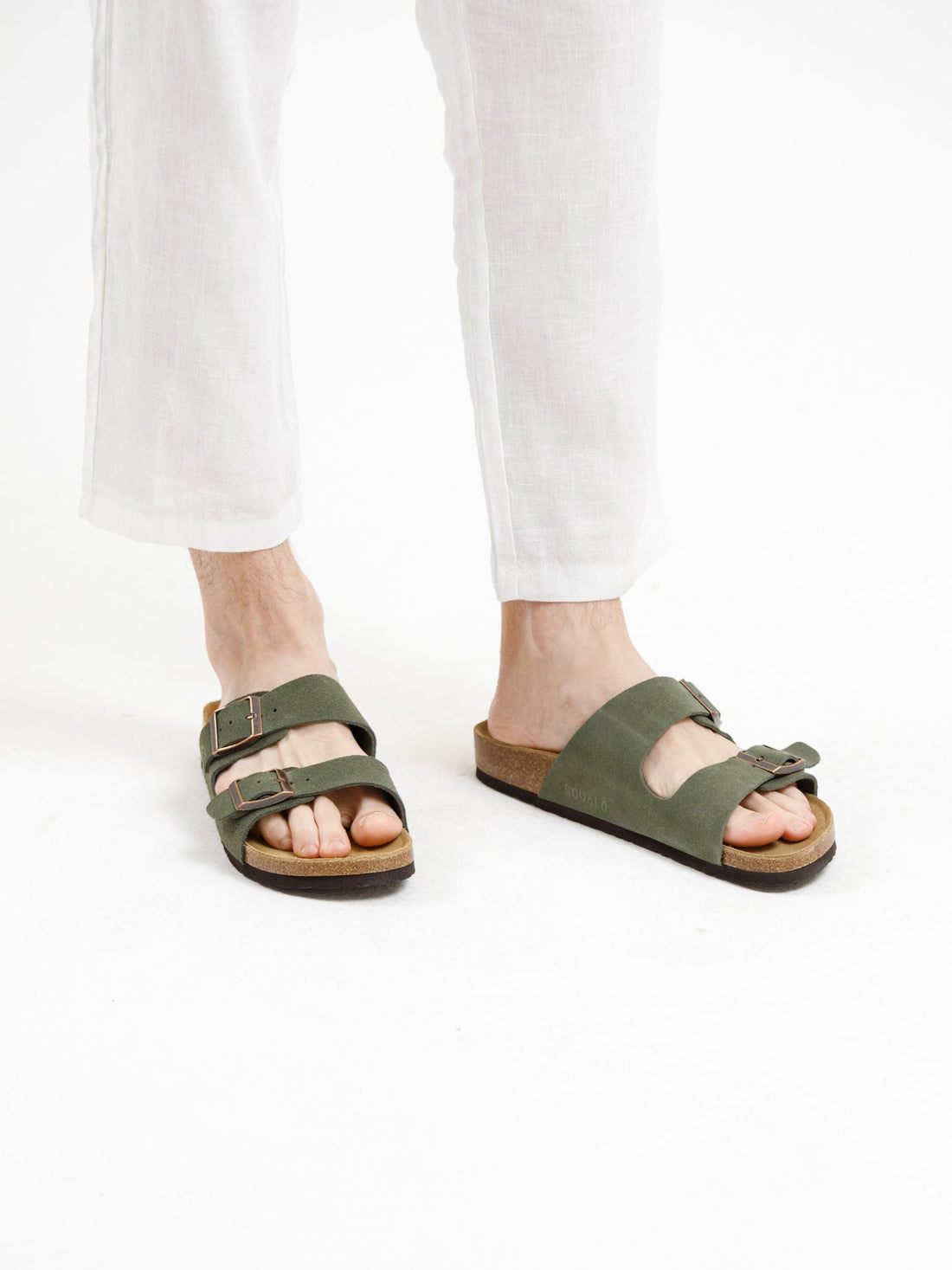 Double Strap Sandal - Green