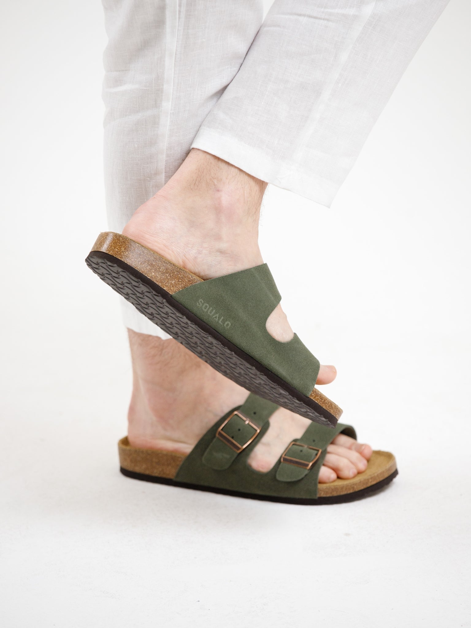 Double Strap Sandal - Green