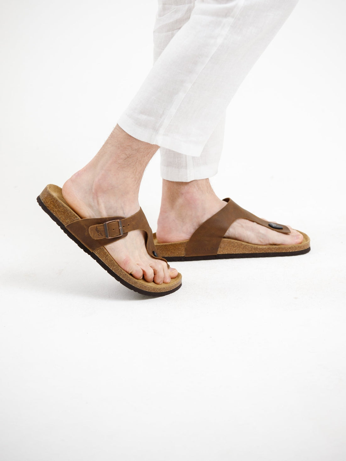 Mono Strap Sandal - Brown