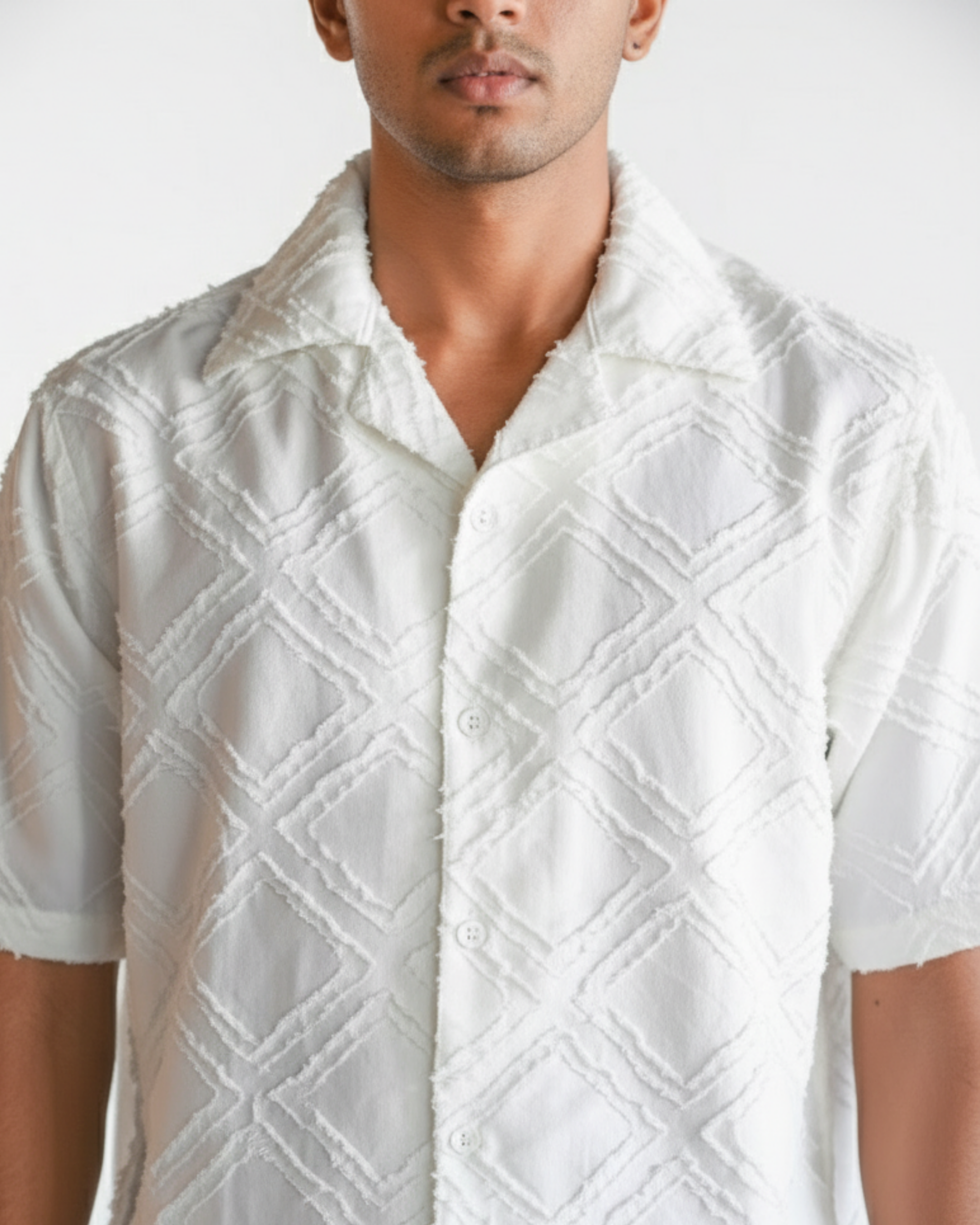 TEXTURED CUBAN COLLAR SHIRTS